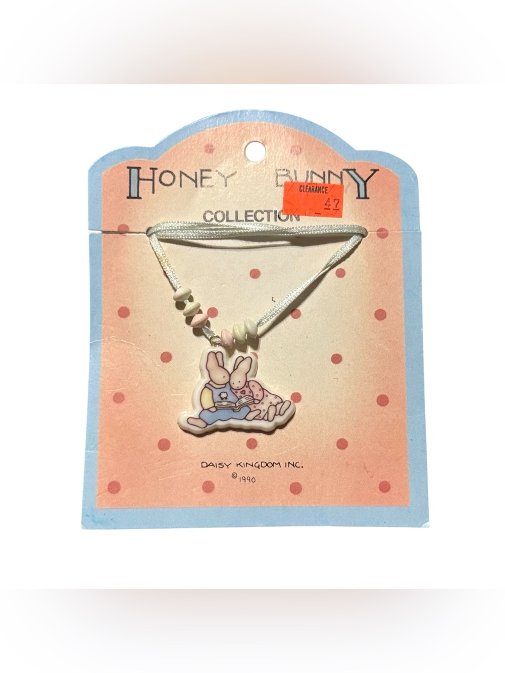 Vintage 1990 DAISY KINGDOM Honey Bunny Collection Necklace